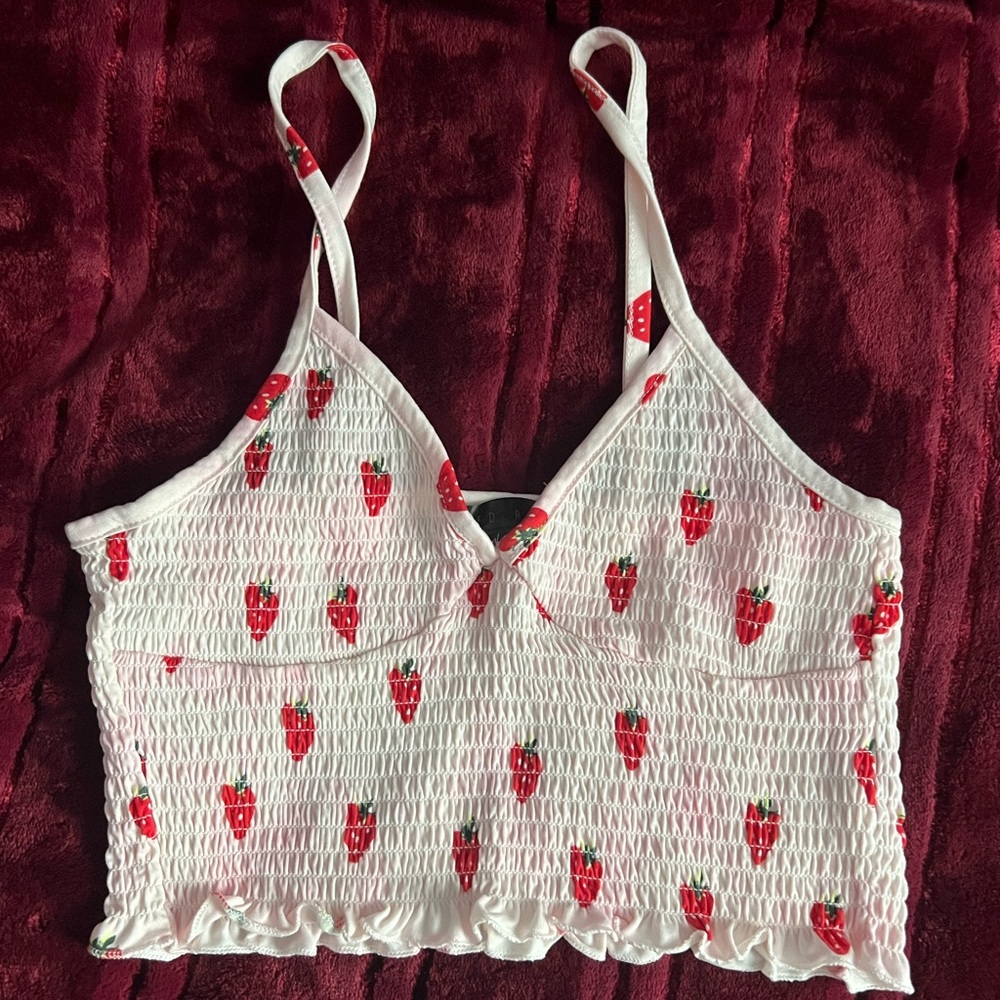 Adorable strawberry tank top!!